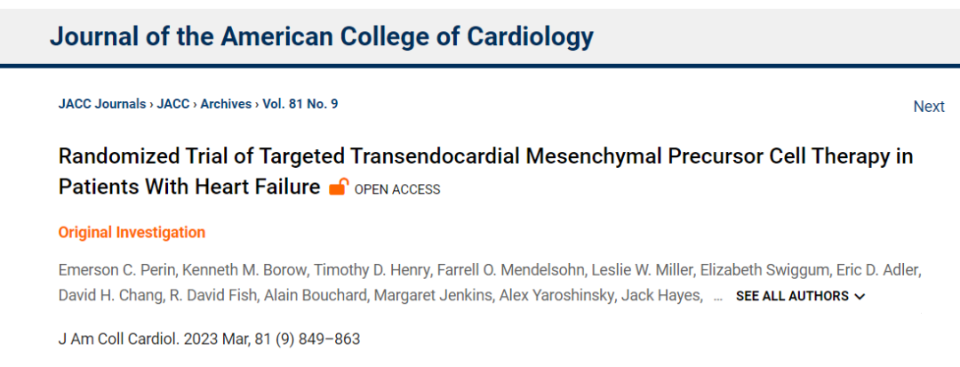 美國德克薩斯心臟研究所研究人員利用間充質干細胞來改善慢性心力衰竭的臨床新進展。?