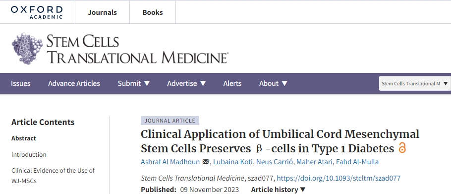 干細(xì)胞治療1型糖尿病，多個(gè)臨床案例表明干細(xì)胞可有效保護(hù)胰腺β細(xì)胞功能