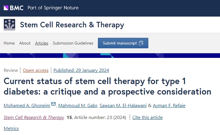 干細(xì)胞治療1型糖尿病的現(xiàn)狀：我們未來期盼什么？