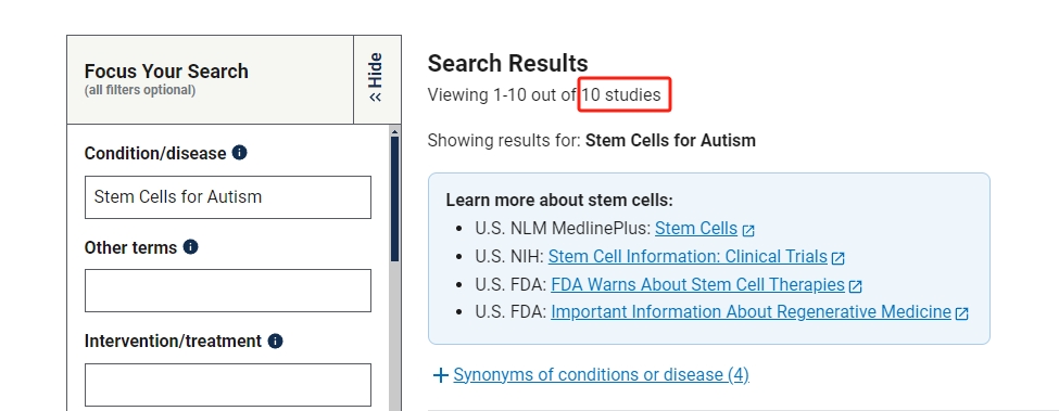 干細胞治療自閉癥的臨床研究進展 干細胞治療自閉癥的臨床研究進展