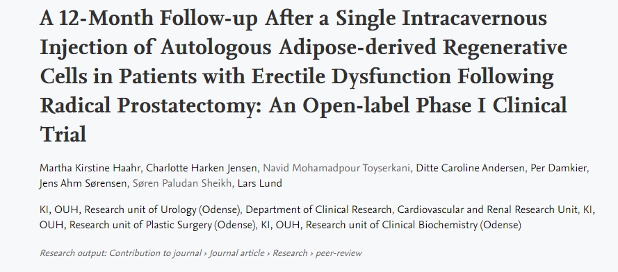 2018年干細胞治療勃起功能障礙臨床案例 2018年干細胞治療勃起功能障礙臨床案例