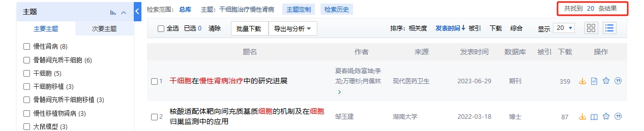 干細胞治療慢性腎病的臨床研究進展 干細胞治療慢性腎病的臨床研究進展