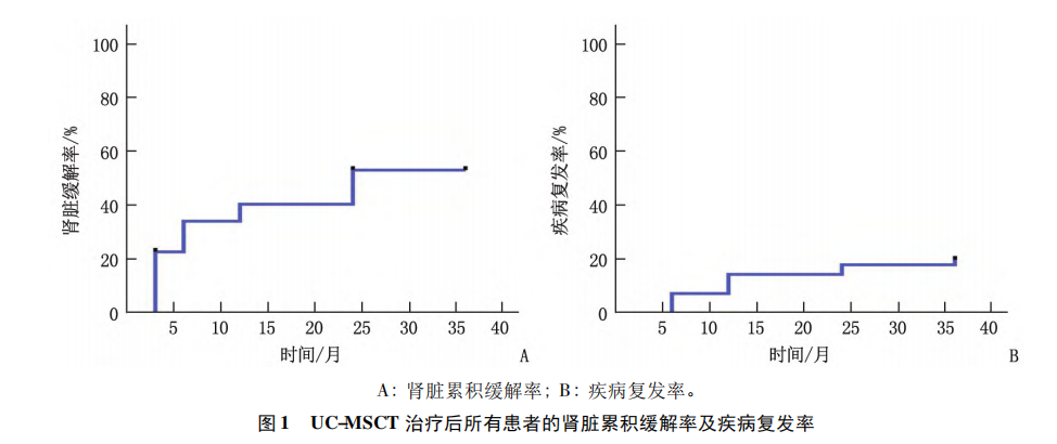 臍帶間充質干細胞移植治療難治性狼瘡性腎炎的遠期預后分析 臍帶間充質干細胞移植治療難治性狼瘡性腎炎的遠期預后分析