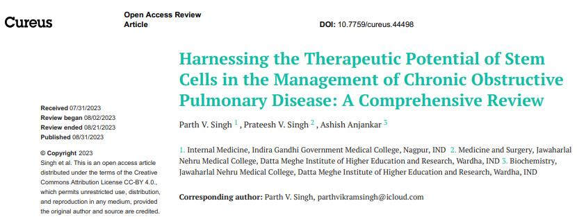 利用干細胞治療慢性阻塞性肺病的潛力:綜合綜述 利用干細胞治療慢性阻塞性肺病的潛力:綜合綜述