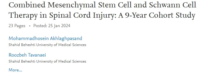 間充質干細胞和雪旺細胞聯合治療脊髓損傷:一項為期9年的隊列研究 間充質干細胞和雪旺細胞聯合治療脊髓損傷:一項為期9年的隊列研究