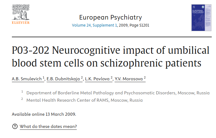 P03-202 臍血干細胞對精神分裂癥患者的神經(jīng)認知影響 P03-202 臍血干細胞對精神分裂癥患者的神經(jīng)認知影響