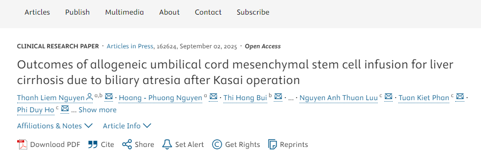 異體臍帶間充質(zhì)干細(xì)胞輸注治療葛西手術(shù)后膽道閉鎖所致肝硬化的療效