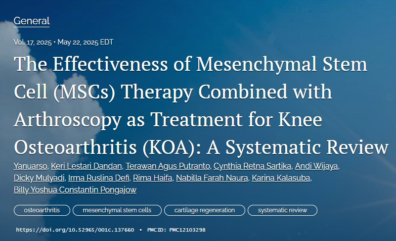間充質干細胞(MSCs)療法聯合關節鏡治療膝骨關節炎(KOA)的療效:系統評價根據納入標準,本系統評價共納入約18項有效研究。 間充質干細胞(MSCs)療法聯合關節鏡治療膝骨關節炎(KOA)的療效:系統評價
