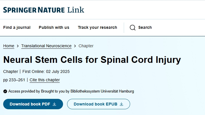 神經干細胞治療脊髓損傷 神經干細胞治療脊髓損傷