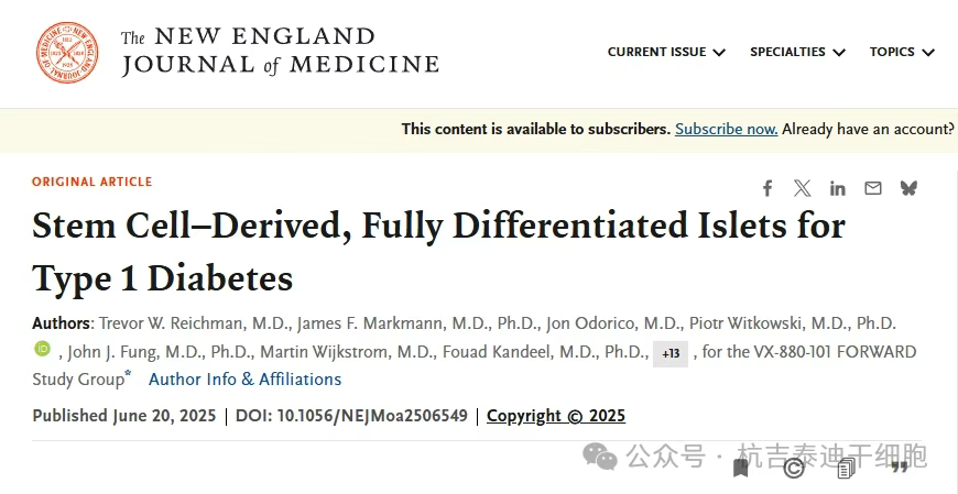 干細胞來源的完全分化胰島素依賴型糖尿病B細胞 干細胞來源的完全分化胰島素依賴型糖尿病B細胞
